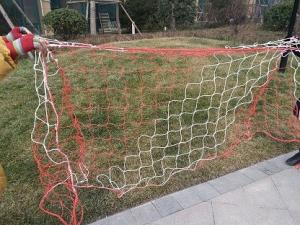 Quality White Portable Football Goals Polyethylene Single Knot wholesale