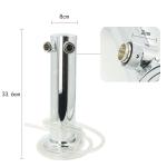 Polishing 304 Stainless Steel Double Faucet Beer Tower