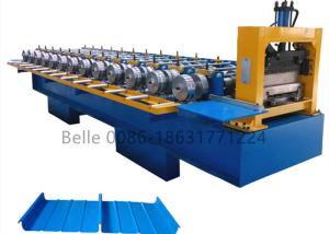 Quality Plc 6kw Standing Seam Roll Forming Machine Metal Roof Tile Making Panel wholesale