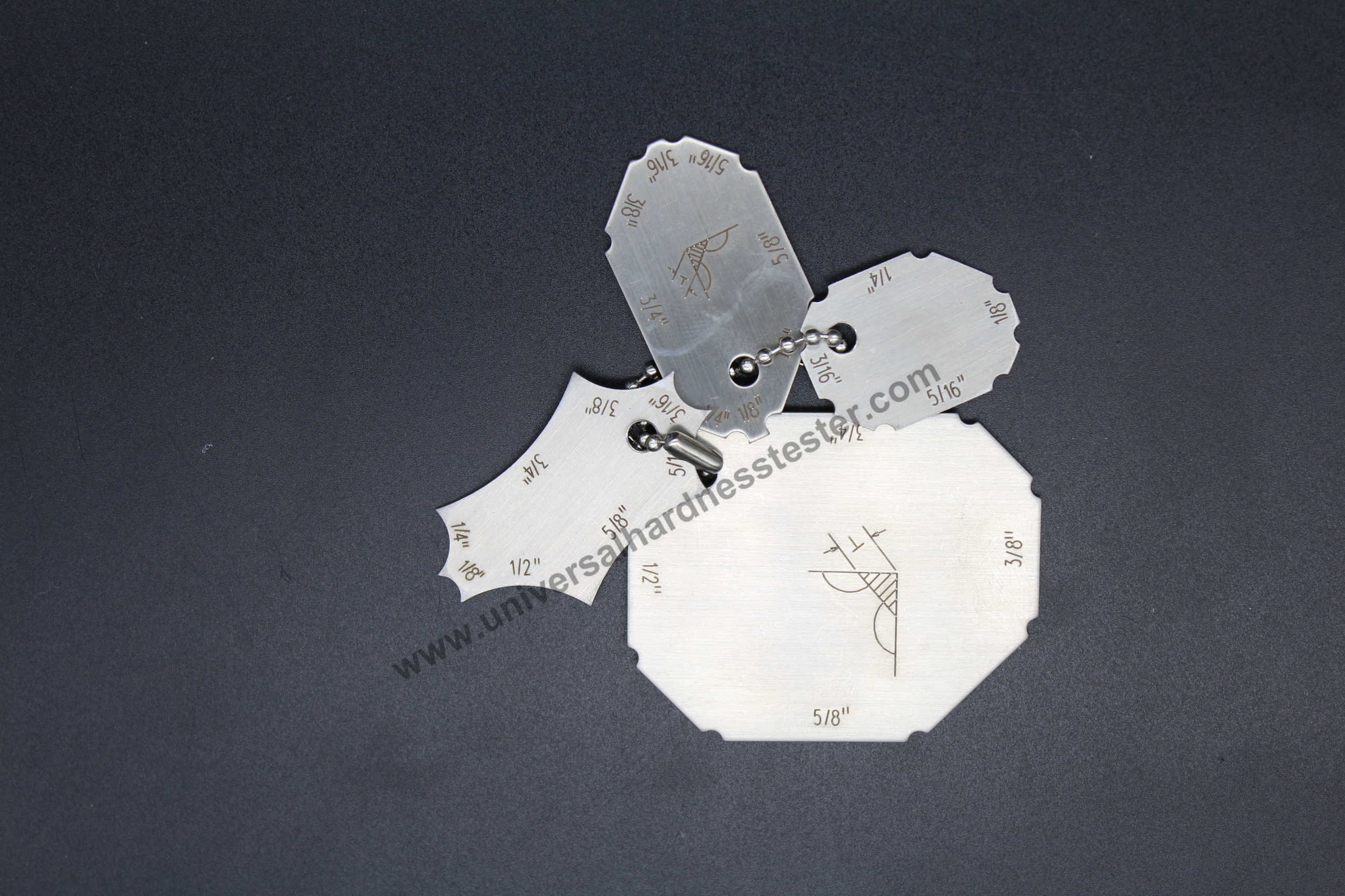High Accuracy Welding Inspection Gauges , Fillet Weld Gauge Pocket