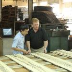 Solid Wood American Elm Sheets Grade A For Quarter Cut Crown Grain Natural Color