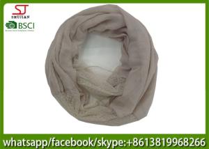 Quality China factory direct supply embroider lace joint hin scarf 70*180cm 20%Cotton 80%Polyester neckerchief snoody wholesale