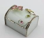 Shinny Gifts High Quality New Arrival Hexagon Elegant Glass Jewelry Box