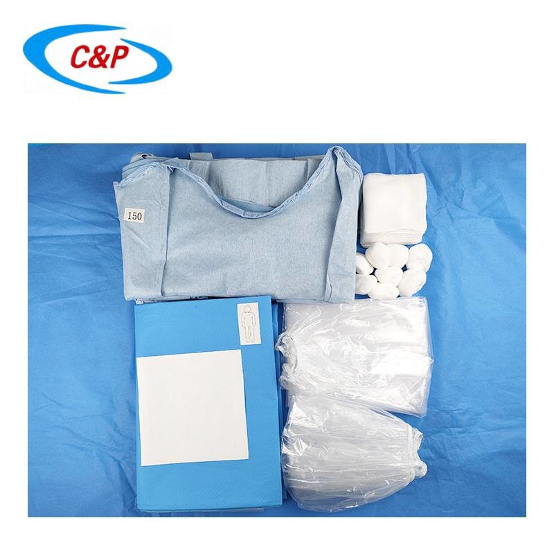 Hospital Angiography Fenestrated Sterile Drape Pack Sterilized By EO