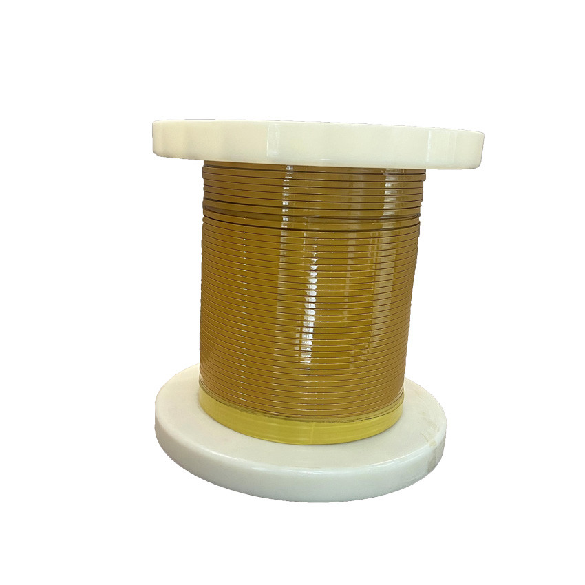 0.8mm - 3mm Thickness Rectangular Enameled Copper Wire Polyimide Corona Resistant