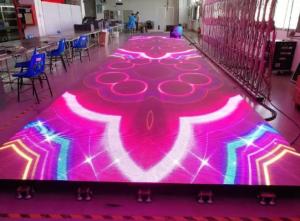 Quality Lightweight Indoor/Outdoor LED Floor Tile Screen RGB Color Changing Lighting wholesale