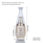 60ml Glass Cosmetic Packaging Golden Hued Iridescent Empty Foundation Bottle
