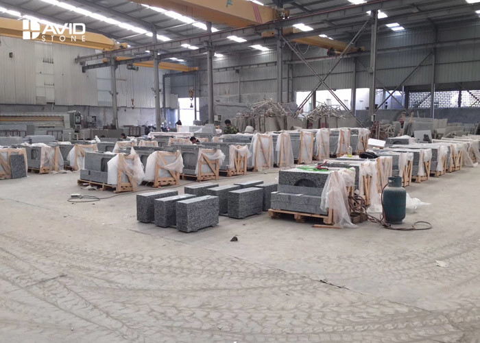 Polished Granite Natural Stone Countertops , Granite Bathroom Vanity Tops
