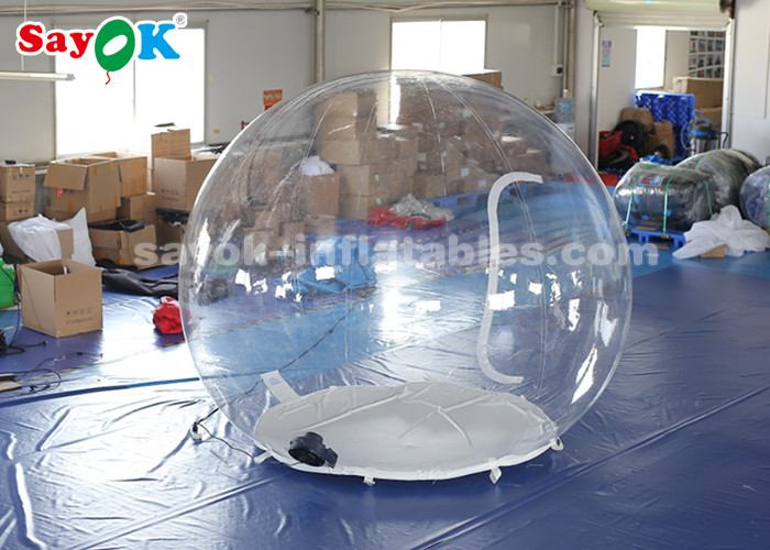 Clear Inflatable Tent Transparent 3m Inflatable Air Tent Non - Toxic Flame - Retardant 0.6mm PVC Material