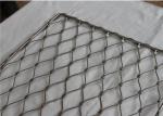 Inox Cable Woven Rope Mesh 7x7 , 7x19 Wire Indestructible Rhombus Shaped