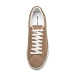 Genuine Anti Skid Euro 42size Leather Suede Sneakers Beige Cow Suede