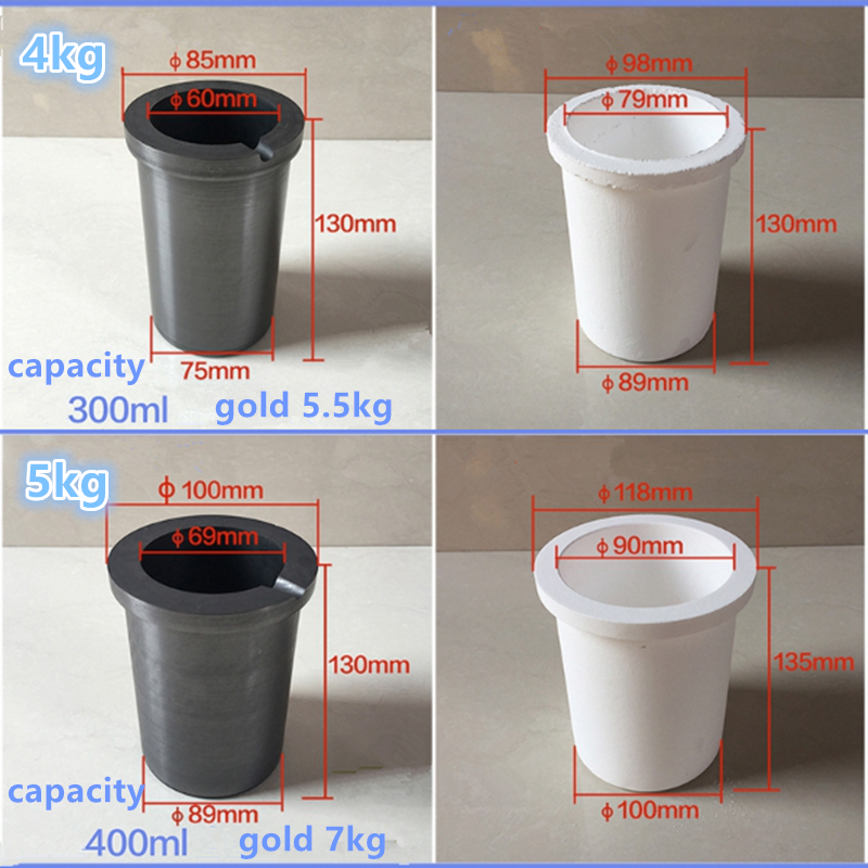 Refractory Foundry Casting Graphite Crucible with Quartz Coat Long Service Time Guaranteed