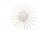 Hanging Sunburst Vintage Bird Metal Wall Art Mirror