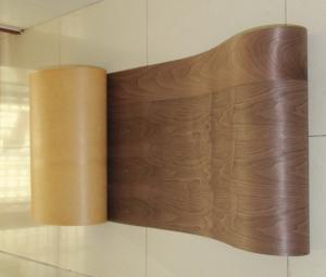 Quality Sliced Natural American Walnut Wood Veneer Rolls With Fleece Backed wholesale
