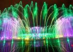 Outside Solar Powred Land Dry Water Fountain / Musical Water Feature For Decor