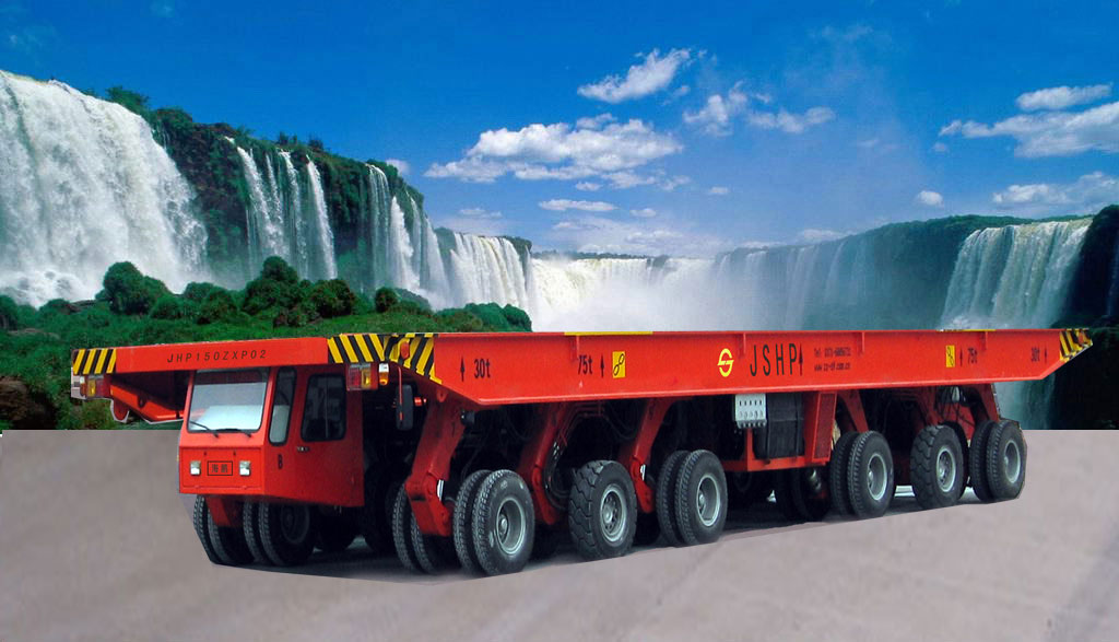 Max Payload 3000ton Goldhofer Modular Trailer Type Hydraulic Lowering Trailer