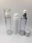 Cosmetic Packaging Airless Cosmetic Bottles 30ml - 150ml White Color