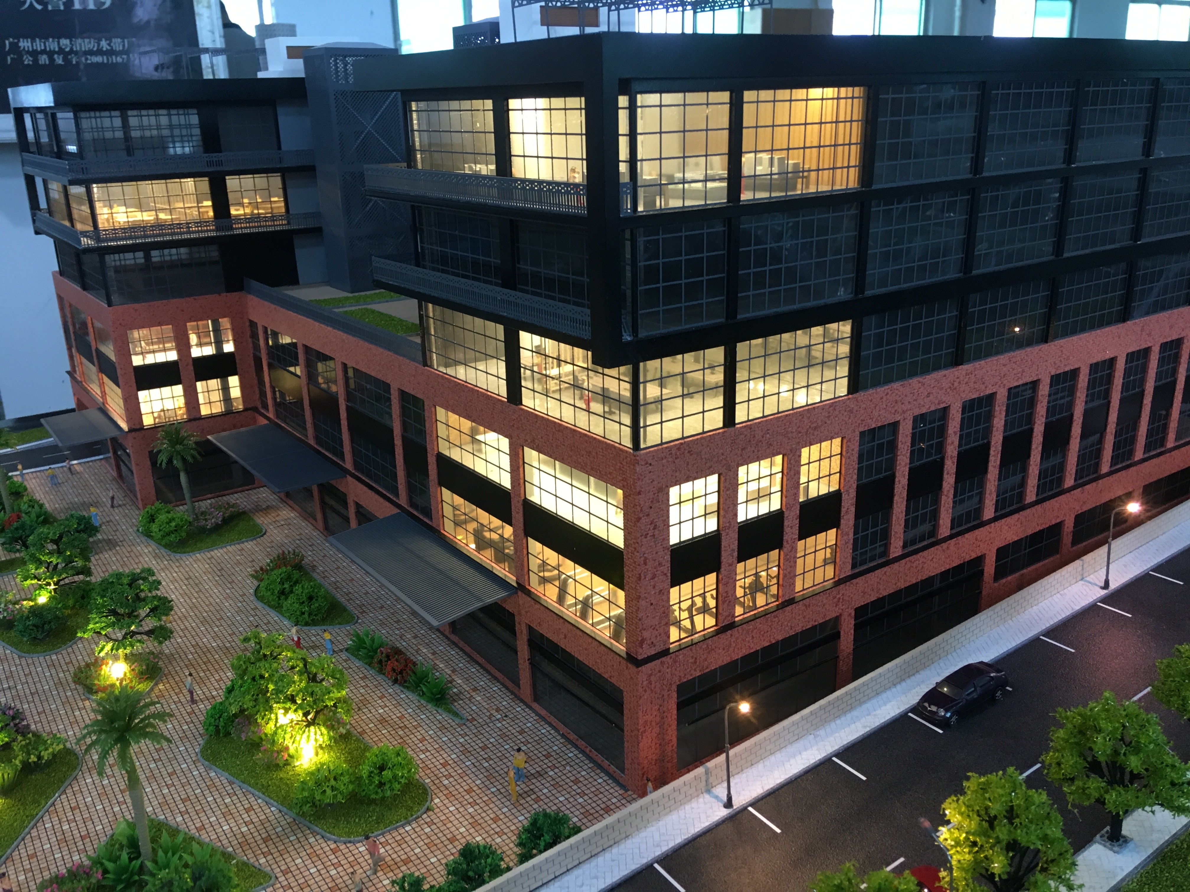 Mini 3D Printed Scale Models , Factory Type Modern Architecture Model