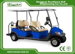 4 wheel 6 seats golf car with flip seats 48V Battery Mini Electric Golf Carts