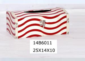 Quality PU Leather Printing US Style MDF Wooden Tissue Box wholesale
