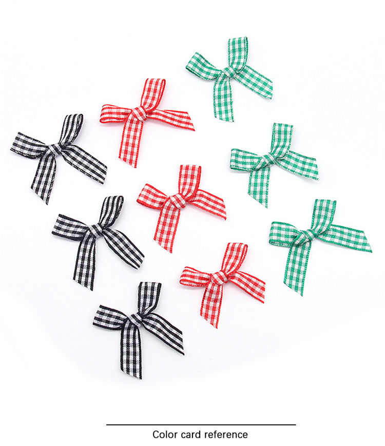 Customized 1Cm Lattice With Bow, Clothing Accessories, Bowknot, Children'S Skirt, Socks, Decorative Lattice Ribbon, Bow