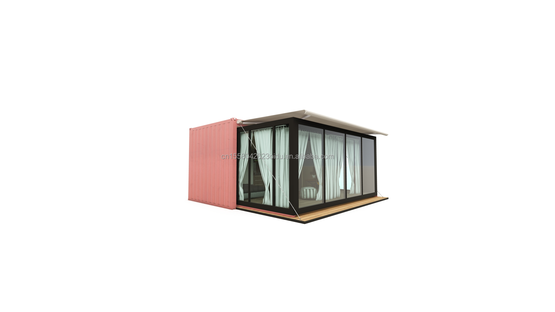 20ft Luxury Prefabricated Expandable Container House Ready Made Flat Pack Villa with Customized Color and Shipping Cost