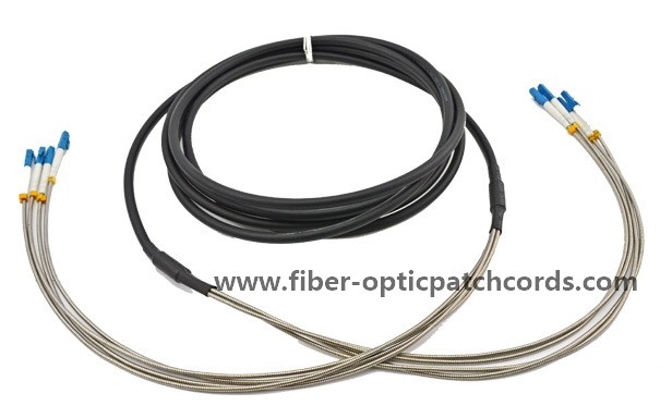 Tactical DLC To DLC 4 Fiber Fiber Optic Patch Cord Outdoor Base Station RRU CPRI