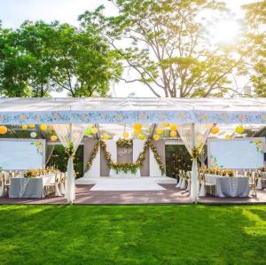Quality Transparent Tent Wedding Party Canopy With Galvanized Steel Conduit Connector wholesale
