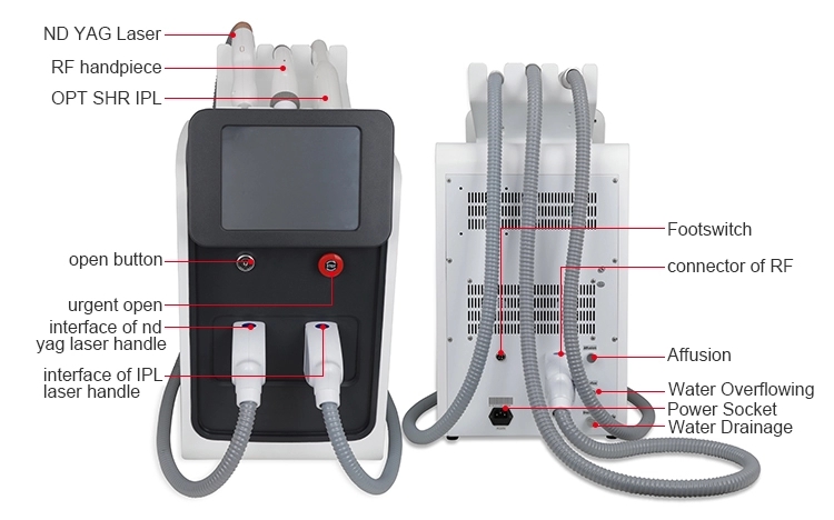 Elight OPT Laser Machine , Multifunction Nd Yag Laser Tattoo Removal Machine