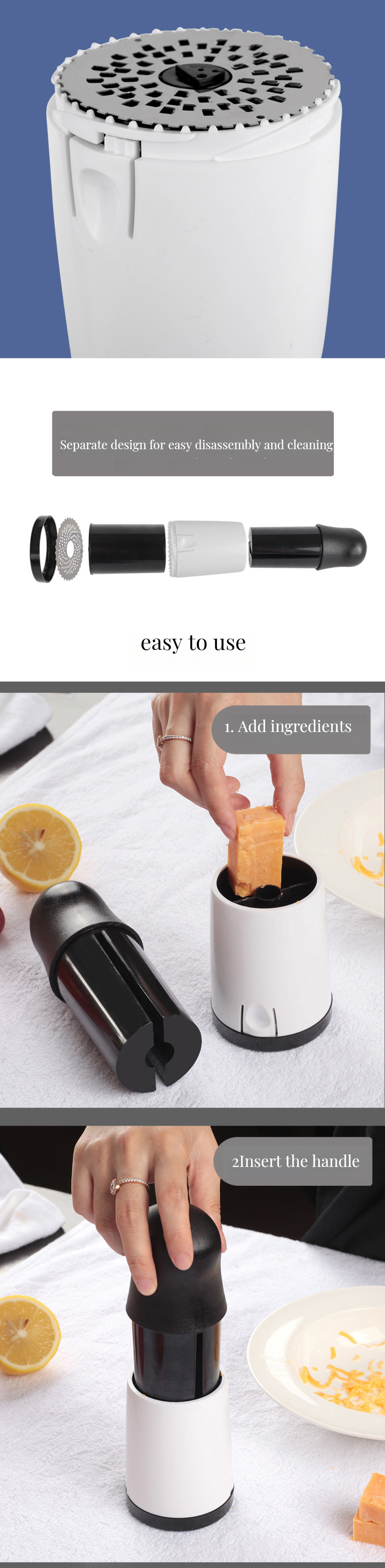 Customized Logo Bamboo Cheese Grater Slicer Kitchen Gadgets for DIY Butter and Pepper