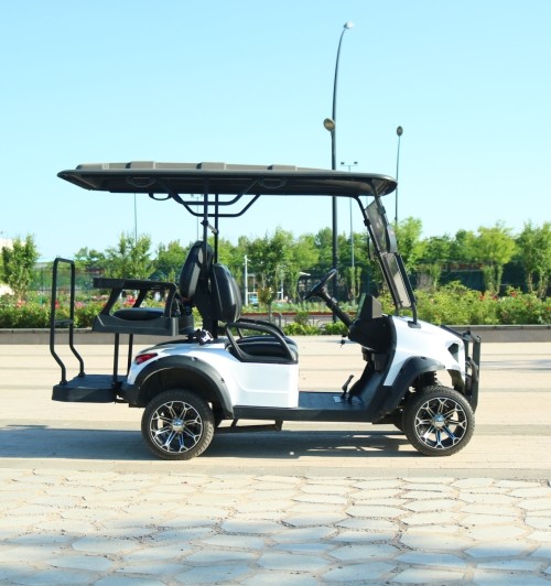 White Color 4 Seater Golf Cart Motor Depot AC Motor 3.5kw Wheelbase 2300mm