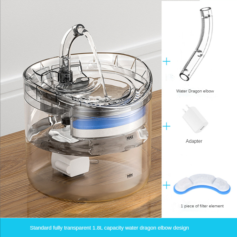 Pet Water Dispenser Automatic Dog Drinking Plastic Fountain Cat Water Fountain Faucet
