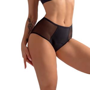 Quality Mesh hole sexy lace Period Panties 4 Layers menstrual panties niylon material for woman wholesale