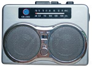 Quality Plastic Silvery Cassette Tape Player Radio AM FM Radio Cassette Player Recorder wholesale