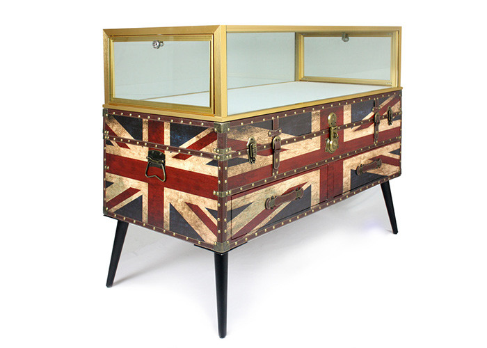 Nordic Style Digital Products Showcase / Phone Display Cabinet Luxurious Glass Material