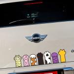 Customized Waterproof Car Stickers PVC Vinyl Cute Cartoon Animals