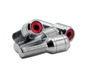 Automotive Closed Locking Wheel Nuts Bolts Titanium Material With 5 Screws 2 Keys