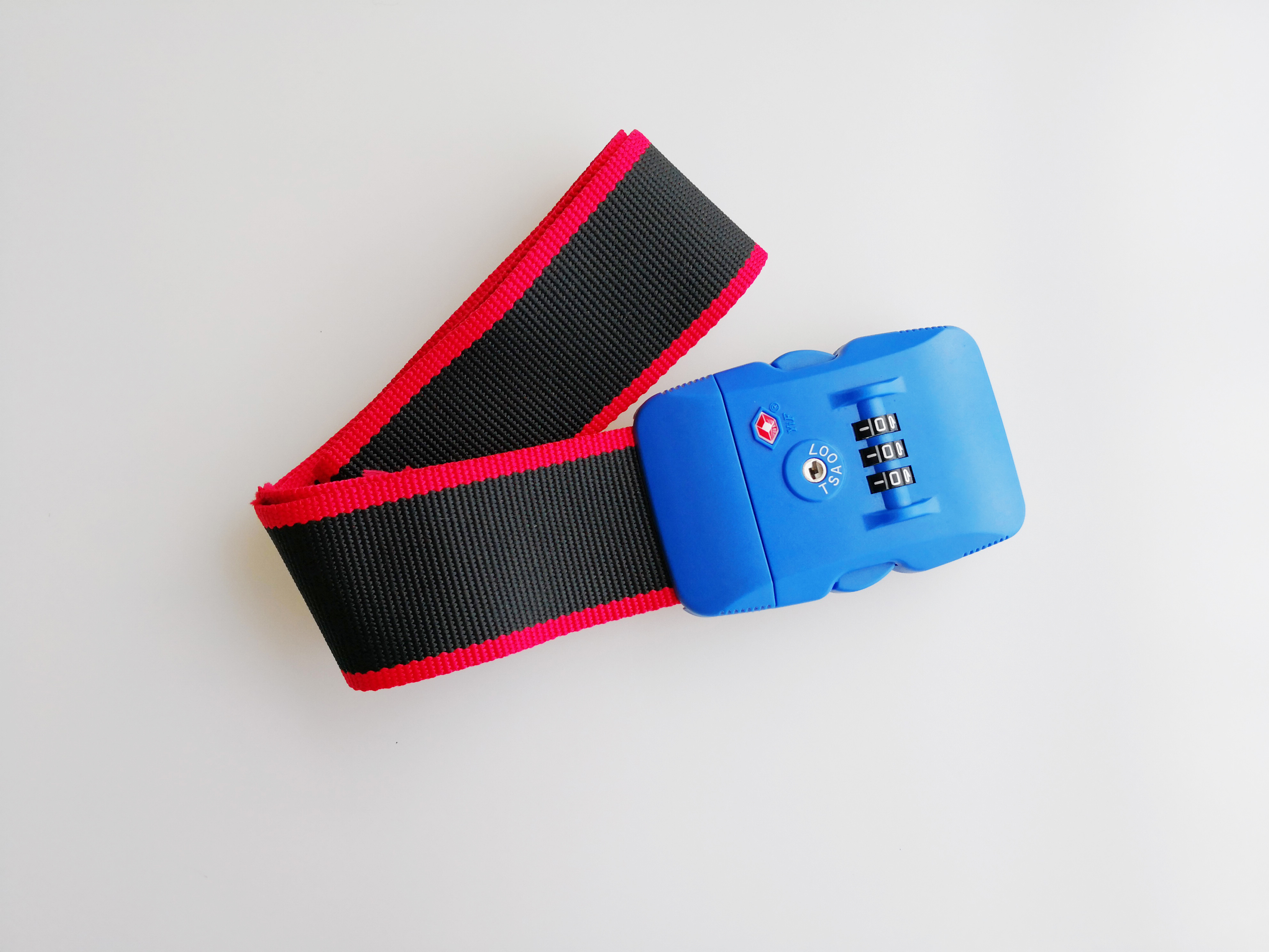 Personalized TSA Luggage Strap Lock TSA 319B 79.6g PC Material With 3 Dials