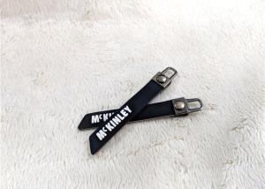 Quality Nickel - Free Bag Accessory Rubber Zipper Puller Embossed Silicone Logo wholesale