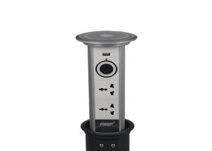 Quality Retractable Kitchen Pop Up Sockets , Silver Kitchen Pop Up Tower Socket wholesale