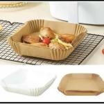 High Temperature Resistance Air Fryer Liners Square 35 - 40g Airfryer Baking