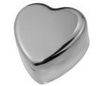 PVD Silver Plating Metal Houseware Zinc Alloy Heart Jewelry Box Rustproof