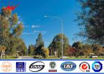 Approved Golden 5-30 m Street Steel Solar Light Poles With Painting