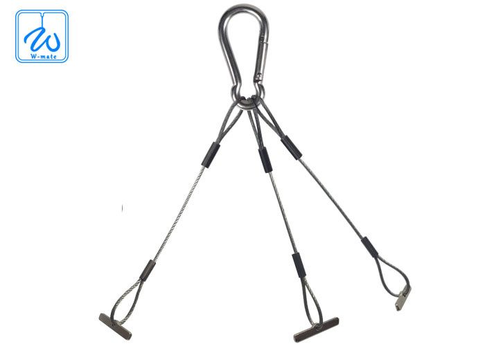 Adjustable Flower Pot Hanging Kit Three Legs Plant Pot Wire Suspension Kit