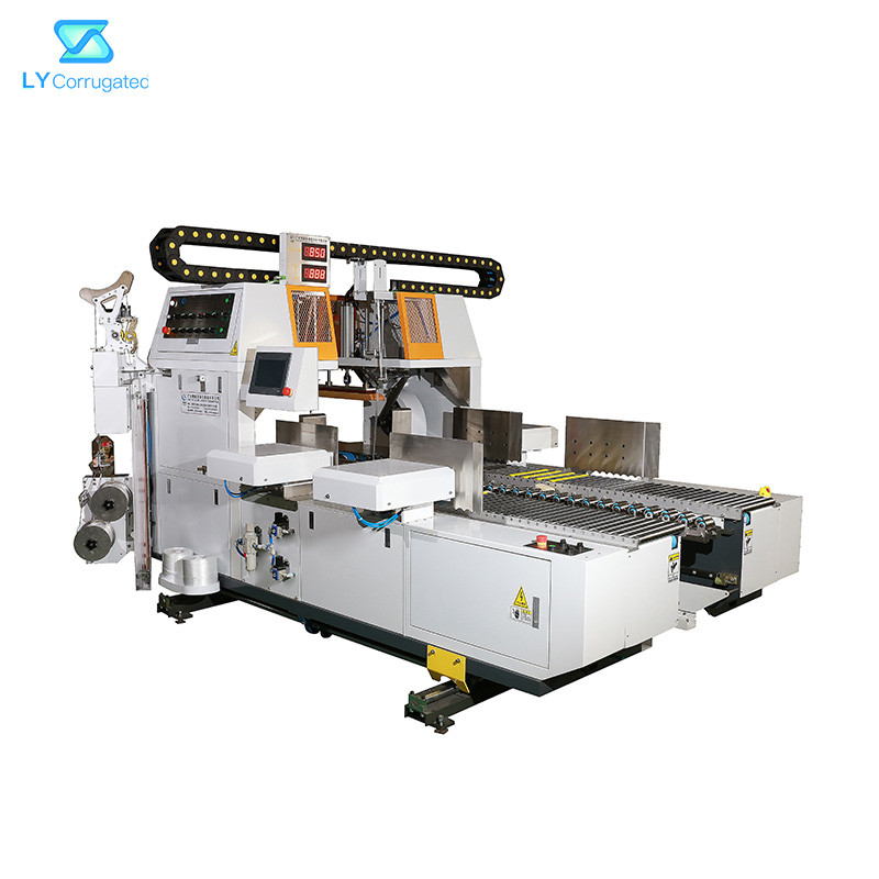 PLC Control Carton Packing Machine , 3.5kw PE Bundle Packing Machine 0. 5MPa