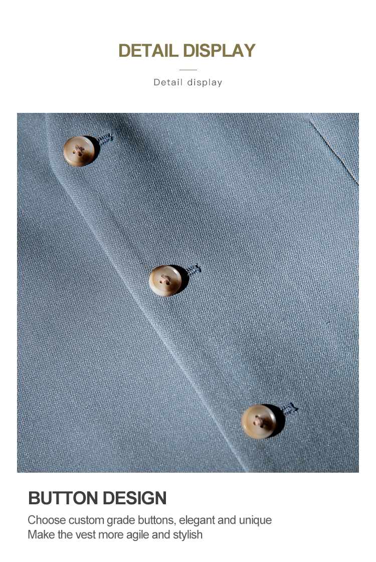 Men's Suit Vest in Solid Color for Autumn Workwear Groomsmen's Group Brother's Outfit