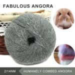 Angora Soft Mink Cashmere Knitting Yarn Long Hair