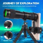 SABPACK BAK4 Zoom Monocular Mobile Phone Telescope 10-300x40 With Smart Phone