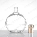 Vodka Hot Stamping Customized 700ml Xo Transparent Glass Wine Bottle with