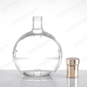 Quality Clear Glass Liquor Wine Glass Whiskey Glass Bottle With Sealed Cork Lid and Versatile wholesale